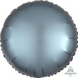 Load image into Gallery viewer, Satin Luxe Steel Blue Circle Foil Balloon - 45cm - The Base Warehouse
