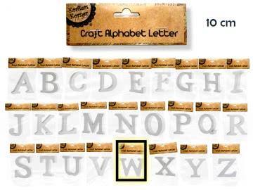 White Craft Letter W - 10cm - The Base Warehouse