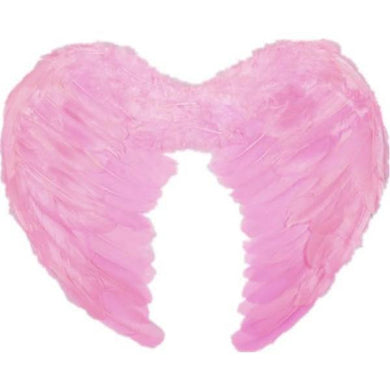Medium Pink Feather Wings - The Base Warehouse