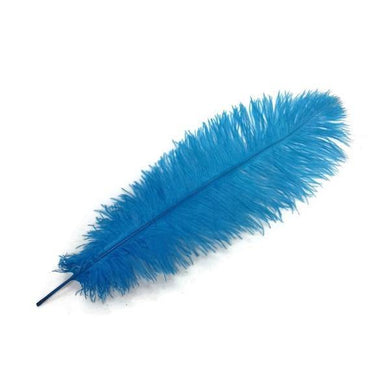 Blue Ostrich Feather - The Base Warehouse